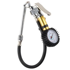 Tire Pressure Gauge, Air Gauge, High Accuracy, Compressor, Plug Type (pont du monde) (US Standard)