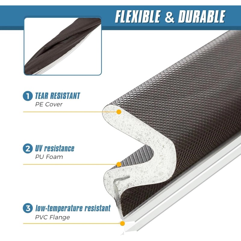 Weather Stripping Door Seal V Shaped Q Foam Kerf Weather