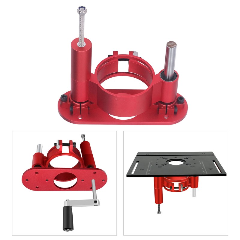 Router Lift Base Maximum 47mm Height Aluminum Alloy Stainless Steel