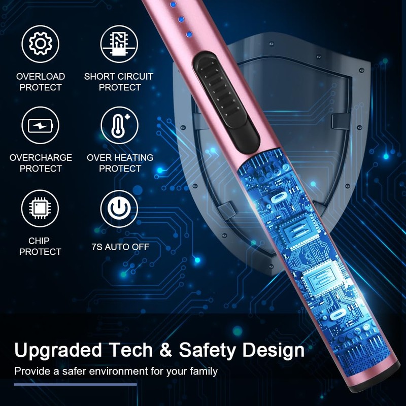 SUPRUS Electric Lighter Arc Windproof Flameless USB Lighter Rechargeable Lighter