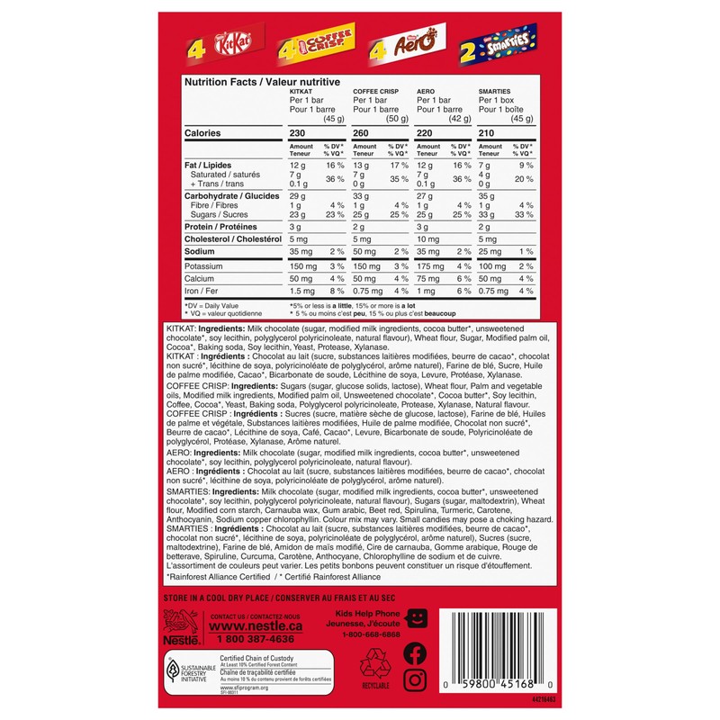 Nestlé Favorites Multipack, 14 Count, 638 g