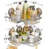 LEVERLOC 2 Pack Corner-adaptive Suction Cup Shower Caddies, Drill-Free Wall