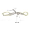 Emergency Response Shears Stainless Steel Luminous Multifunctional Foldable Scissors Pliers