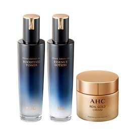 AHC Basic Expert Toner 130ml + Lotion 130ml + Real Gold Cream 50ml / AHC 기초 엑스퍼트 토너 130ml + 로션 130ml + 리얼 골드 크림 50ml
