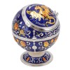 Ball Ashtray with Windproof Lid Retro Dragon Stereoscopic Relief Zinc