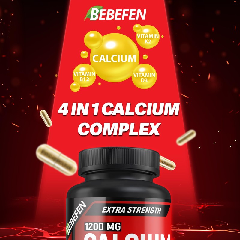 Calcium 1200 mg with 5000 IU Vitamin D3, 100mcg Vitamin