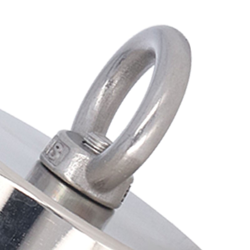 High Power Fishing Magnet NdFeB Stainless Steel Silver Neodymium Fishing