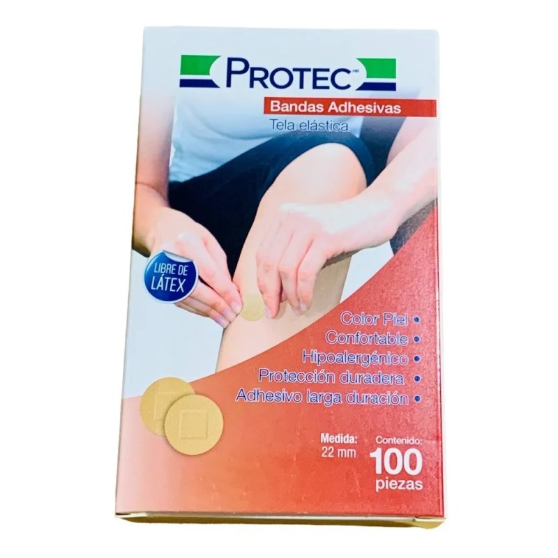 Protec Curitas/bandas Adhesivas Circulares 100 Pzs