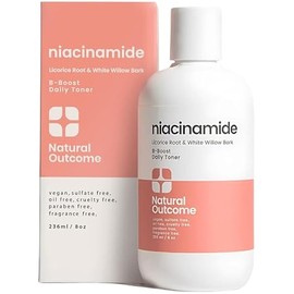 Niacinamide Toner for Face | Radiance Boosting Toner - with Salicylic Acid & Aloe Vera | Advance Toning Solution Rejuvenates Skin & Minimizes Pore Appearance | Fragrance Free | 8 oz