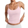 Trendy Queen Womens Double Lined Adjustable Spaghetti Strap Tank Tops