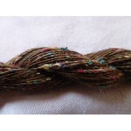 Four Pack Brown Tweed Slub Thin Fingering Lace Weight Yarn