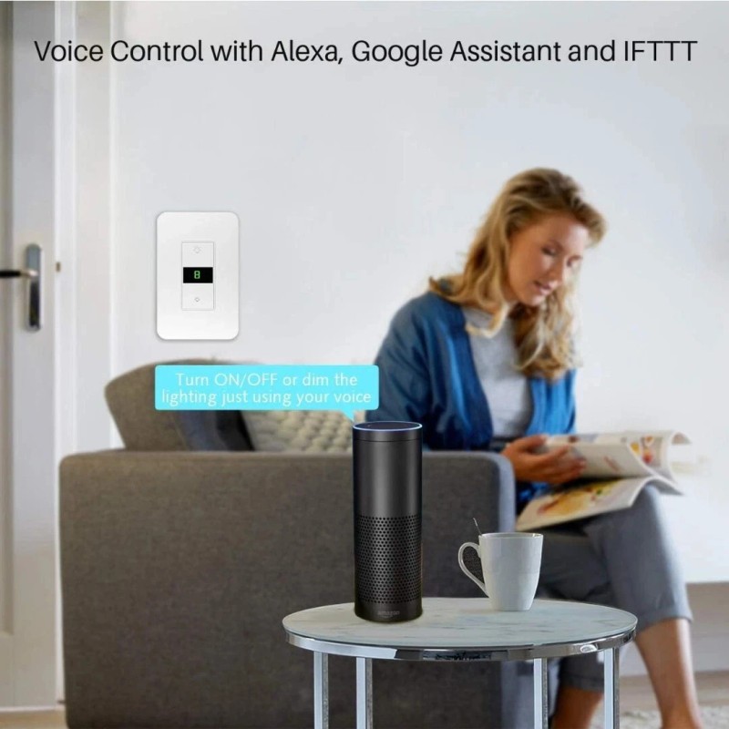Lesim Smart Dimmer Light Switch Works With Alexa Google Home