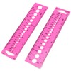 Lovelysp Knitting Needle Gauge Geometric Rulers Gauge Sewing Tools Knitting