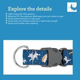 RC Pets Sporty, Fun, Functional Wide Clip Collar-1 1/2" | Gemstone, Large