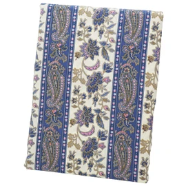 CAMEL PALMS Made in Japan 100% Cotton Futon Cover Semi Double for 120x210cm Futon (125x215cm) Oriental Paisley Pattern Blue