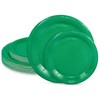 LIKAJON 50 Pcs Green Paper Plates, 25 Pcs 9 Inch