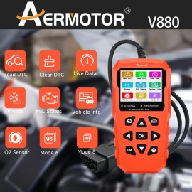 AERMOTOR OBD2 Scanner Code Reader Car Diagnostic Scan Tool Check Engine Fault