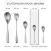 Robert Welch Stanton Satin Coffee Spoons, Set of 8. Suitable
