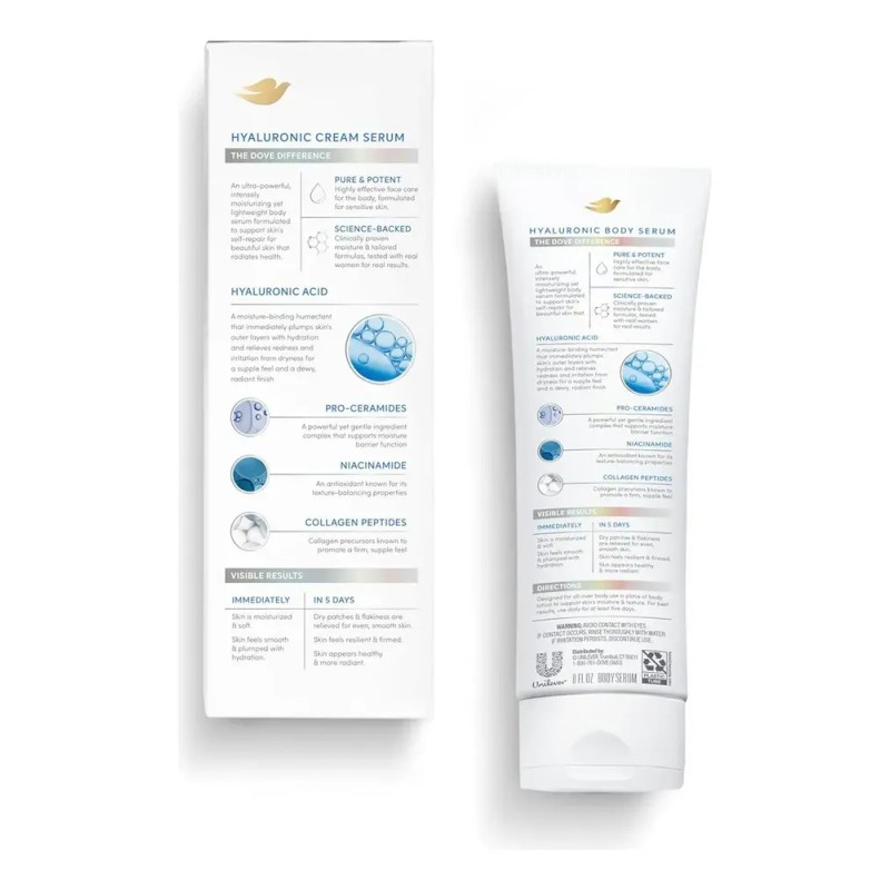 Dove Sérum Corporal Hialuronico Americana 226grs.
