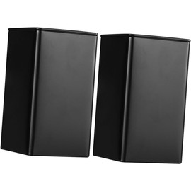 MAGICLULU Contenedor de Hojalata Cuadrado para Té Suelto, Caja de Lata Negra Alta, Almacenamiento Hermético de Acero, Portátil para Cocina y Viajes, Set de 2 Piezas