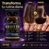 Biotina 25000 Mcg Con Colágeno Y Queratina 60 Cápsulas