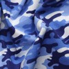 MOOK FABRICS Flannel PRT Camo, Blue, 15 Yard Bolt