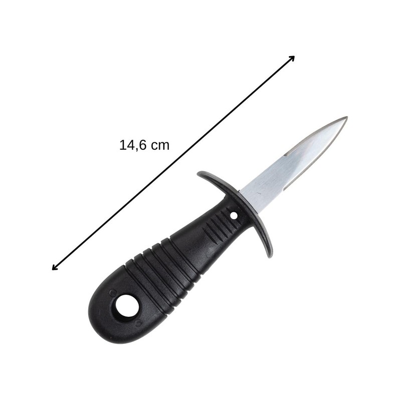 FACKELMANN Coltello per ostriche in acciaio inox e manico in
