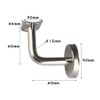 Amacoam Handrail Holder Stainless Steel Handrail Bracket for Handrail Handrail