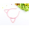 Bonnie Z. Leonardo Furry Cat Ears Headband Pink