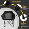 FAIR WIND Oversized Padded Camping Chair Heavy Duty Quad Fold