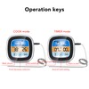Digital Meat Thermometer LED Display Accurate Reading Meat Temperature Gauge