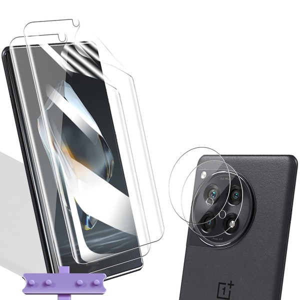 Yiunssy Pack of 2 + 2 Screen Protectors for Oneplus