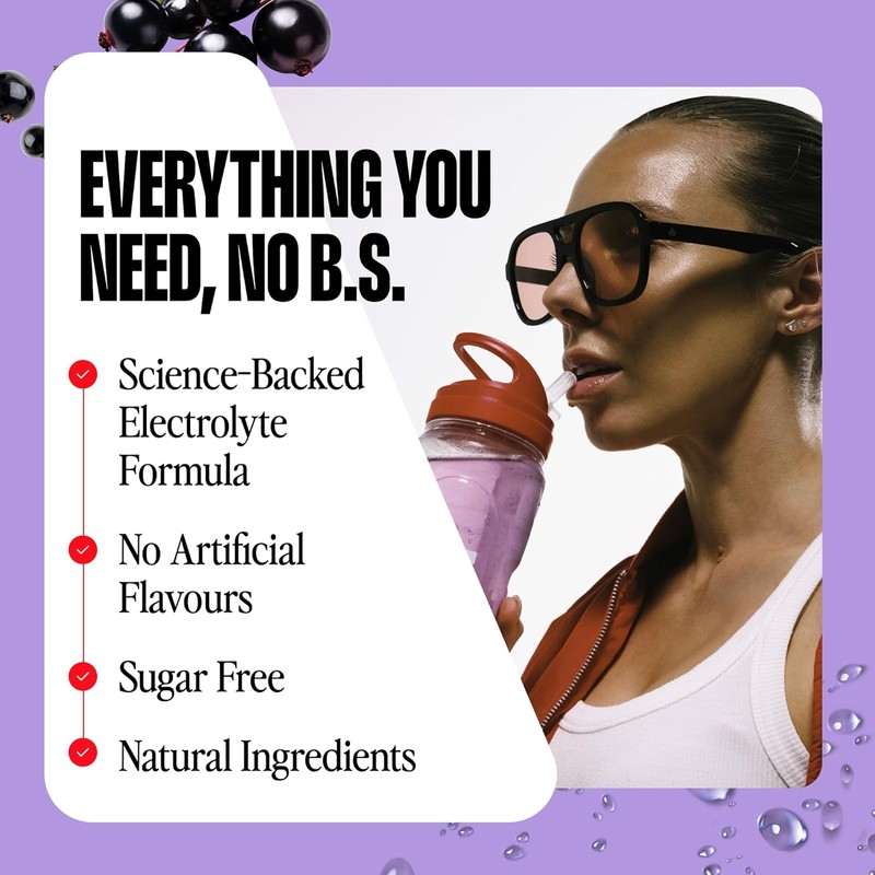 Hyro Electrolyte Sachets Blackcurrant Crush Hasta 15x4g