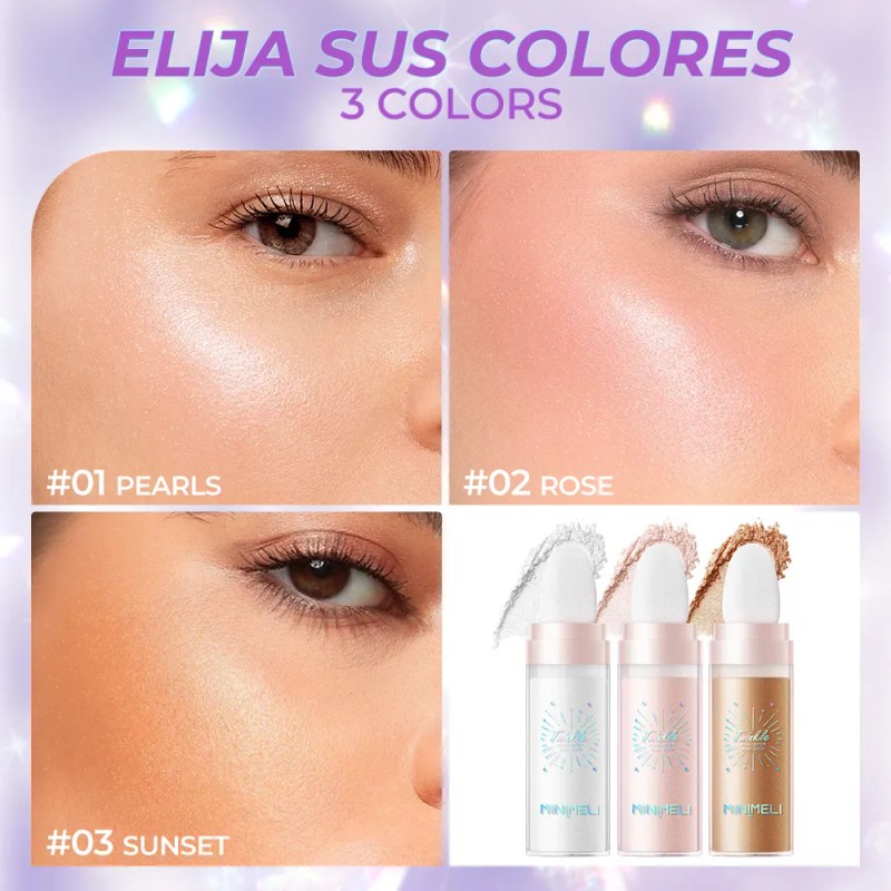 Minimeli Polvo De Hadas Iluminador Maquillaje Cuerpo Brillos