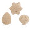 3pcs Walnut Powder Exfoliating Facial Sponge Soft Skin Cleansing Konjac