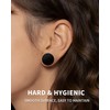 Qmcandy Solid Silicone Flesh Ear Gauges Stretching Kit Double Flared