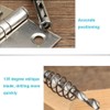Bestgle 4Pcs Door Self-centering Hinge Drill, Window Hole Opening Center