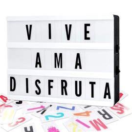 Luz de letras luminos as MITEGELO, un letrero luminoso led para room decor de bricolaje, adecuado como regalo para novias, colegas y miembros de la familia.