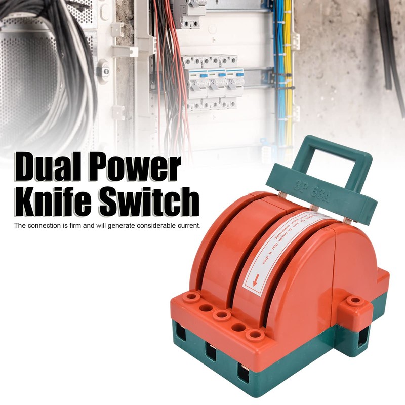 380V 3 Pole Disconnect Knife Switch, Simple Installation Electric Knife