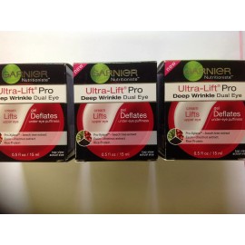 Garnier 3 X Garnier Nutritioniste Ultra-Lift Pro Deep Wrinkle Dual Eye Cream New.