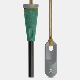 überleben Zünden Pro Ferro Rod Fire Starter Survival Tool w/Fire Striker - 1/2" Thick Fire Steel, 20,000 Strikes - Waterproof Flint and Steel - Camping Fire Starter Rod w/Wood Handle (Seawall)