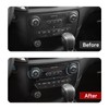 Car Carbon Fiber Dash Center Control Panel Cover Trim Interior