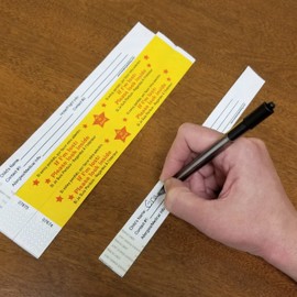 Kenson Parenting Solutions Travel Safety ID Bands, Gold, Pack of 25 Bands