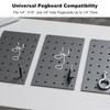 KGCGJVB 5Pcs Pegboard Screwdriver Holder Tool Organizers Double-Ring Peg Board