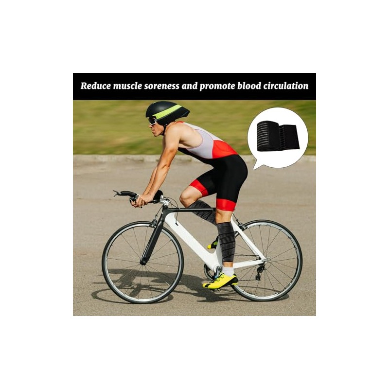 4 Pack Calf Compression Sleeve Men and Women,Elastic Calf Compression