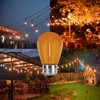 LRSUEYSKIN 15 Pack Orange LED Bulb S14 LED Relacement Bulbs