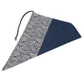 Chopsticks bag Seigaiha Pattern X Navy Cloth My Chopsticks Holder Handmade Made in Japan Japanese goods