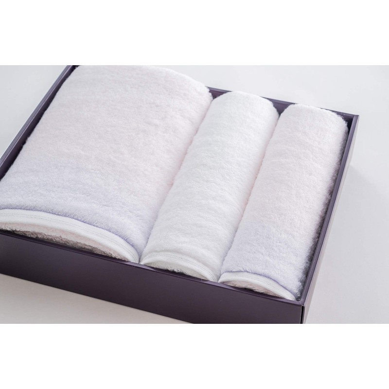 Imabari Towel Gift sara-la (Sarara) "Aya-irodori-" Bath Towel, 1 Bath