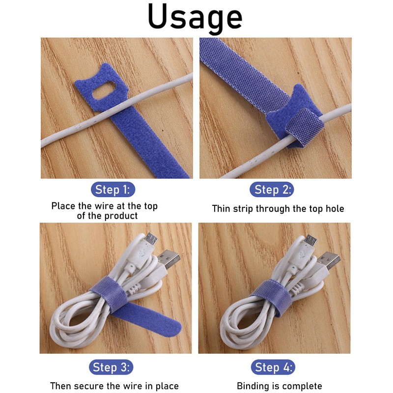 KICPUK 25 Pcs Storage Bandage Bundle, Cable Organiser, Adjustable Cord