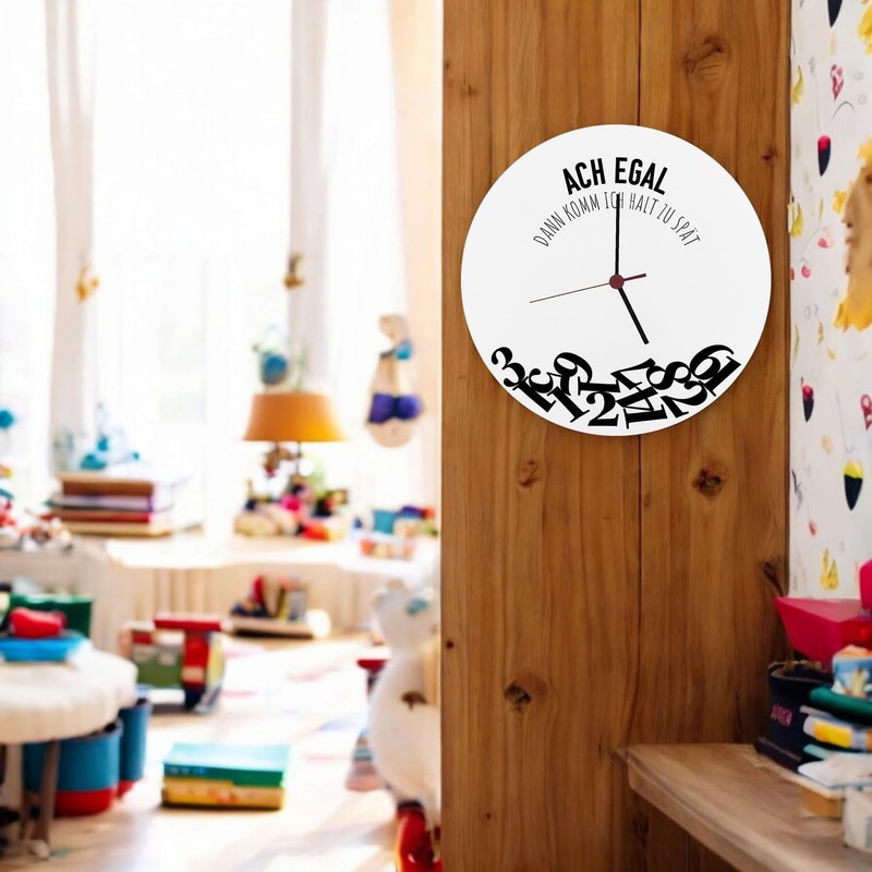 ACH egal dann komm ich Halt zu late, wall clock